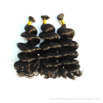 Natural Color Loose Deep Wave Virgin Remy Human Hair Bulk with Extension